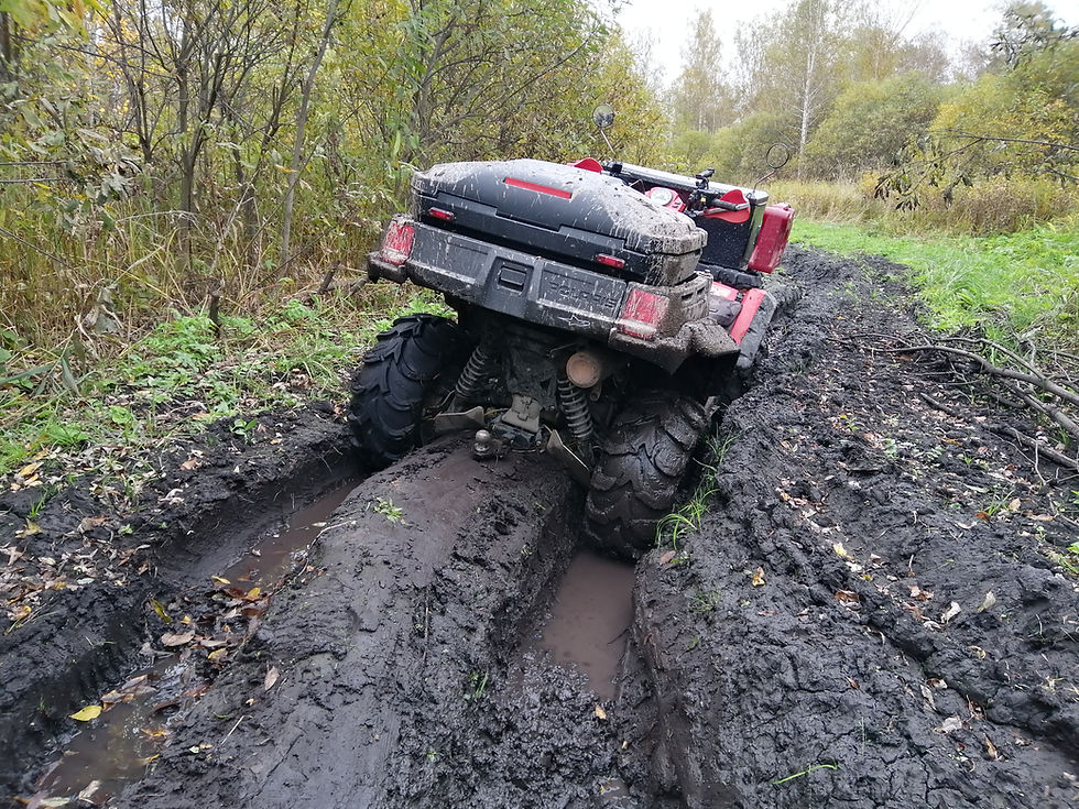 Квадроцикл в грязи
