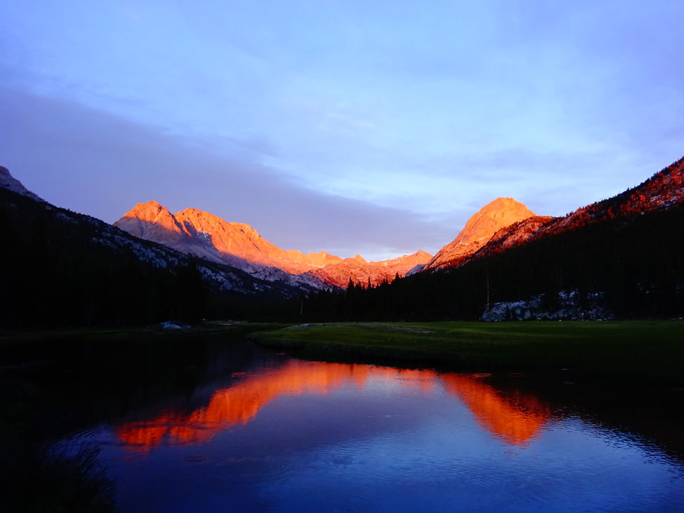 Sunset in Evolution Valley