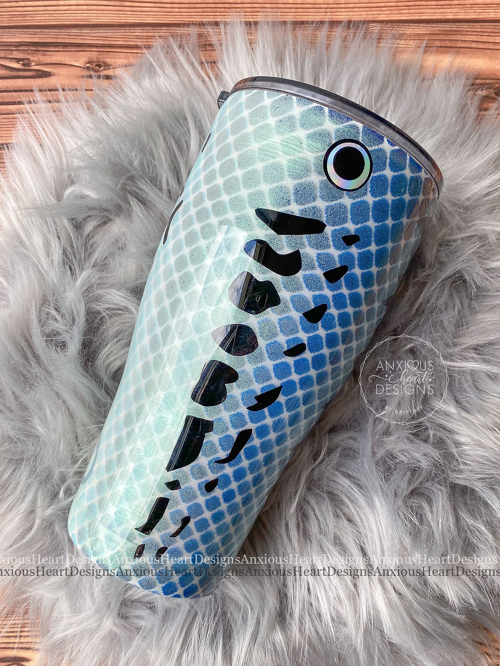 Thumbnail: Blue Fishing Lure Epoxy Tumbler
