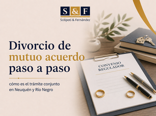 Divorcio de mutuo acuerdo paso a paso: cómo es el trámite conjunto en Neuquén y Río Negro