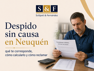 Despido sin causa en Neuquén: Que te corresponde, cómo calcularlo y como reclamar