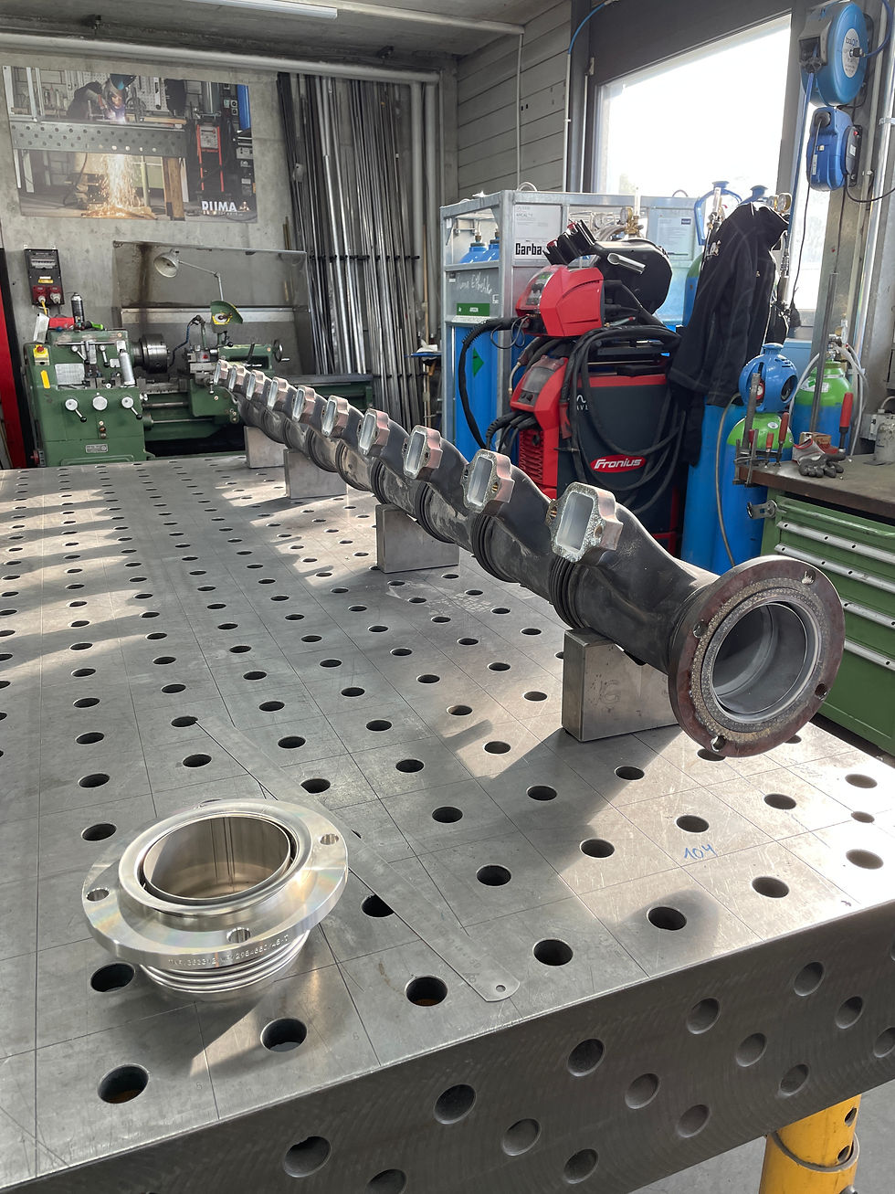 Abgassammler Reparatur