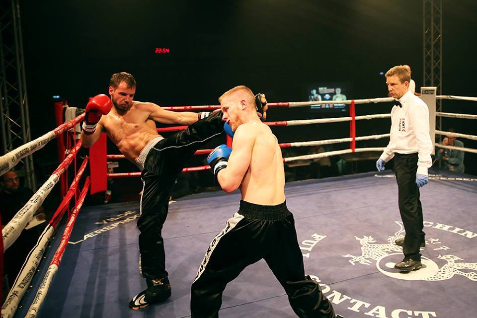 Nickolaj Christensen kickboxing highkick