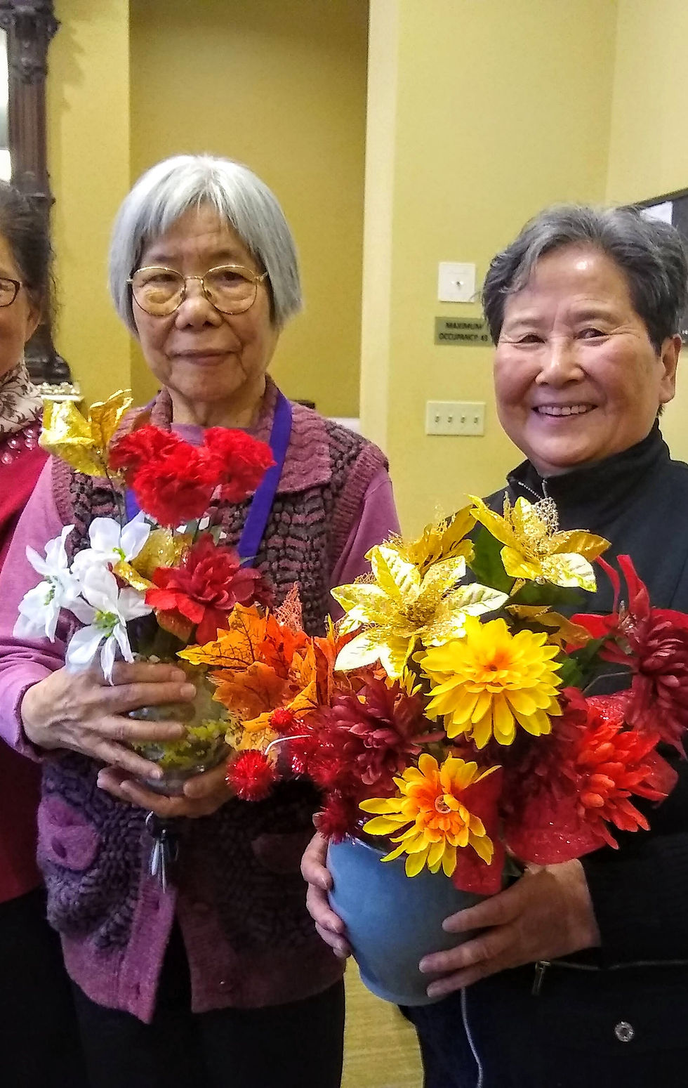 Asian Senior Silk Florals Pic 2