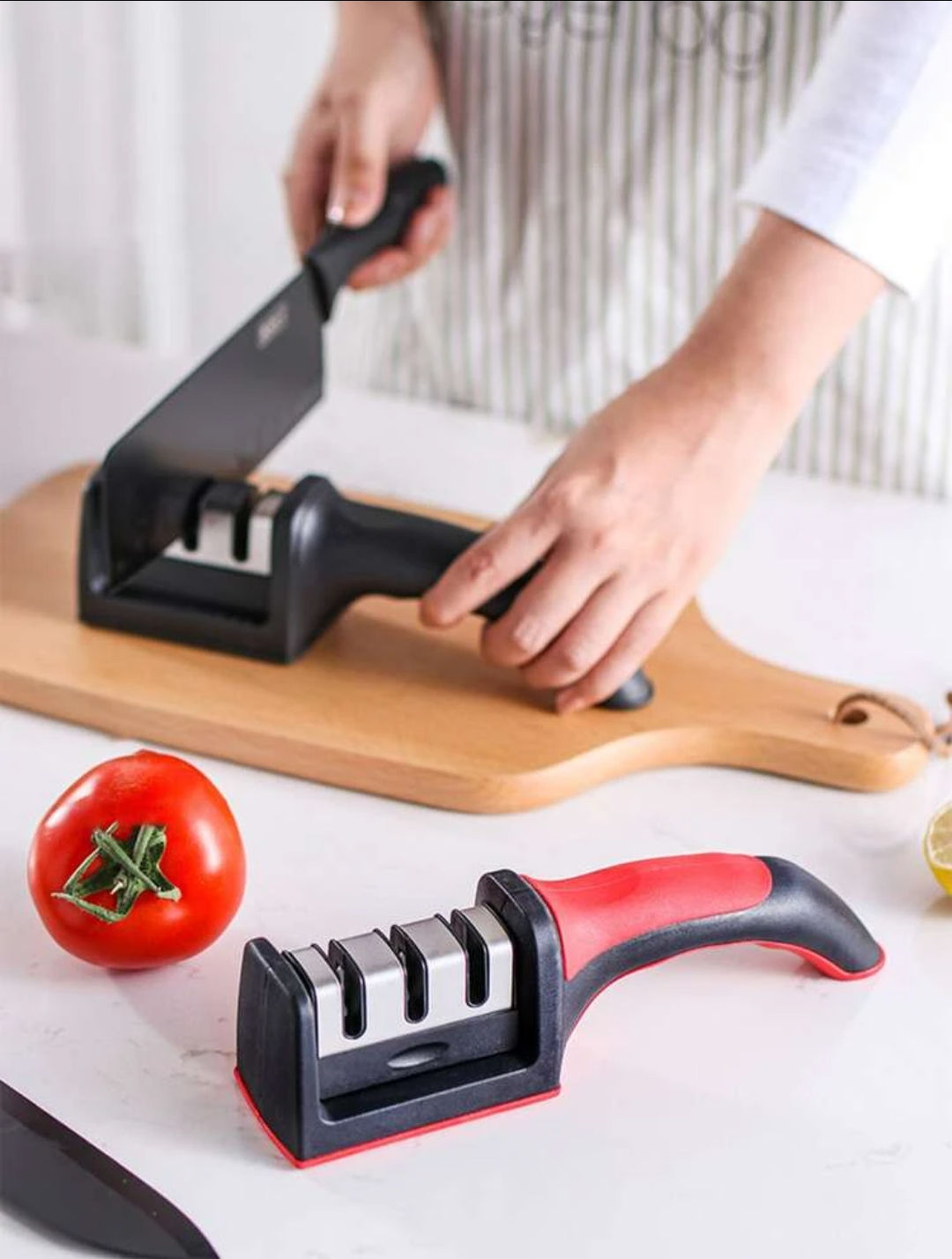 1pc Multifunction Knife Sharpener,Portable Knife Sharpener, Three Stage Knife Sh