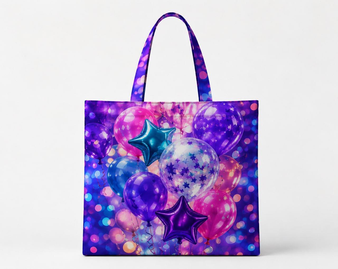 Birthday Balloons Cotton Tote Bag