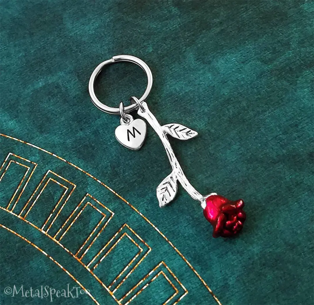 rose keychain