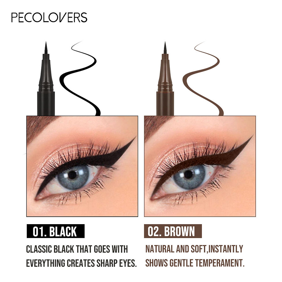 Thumbnail: 5PCS/Set Smooth Liquid Eyeliner Pen, Waterproof, Long-lasting Makeup, Black, Ult