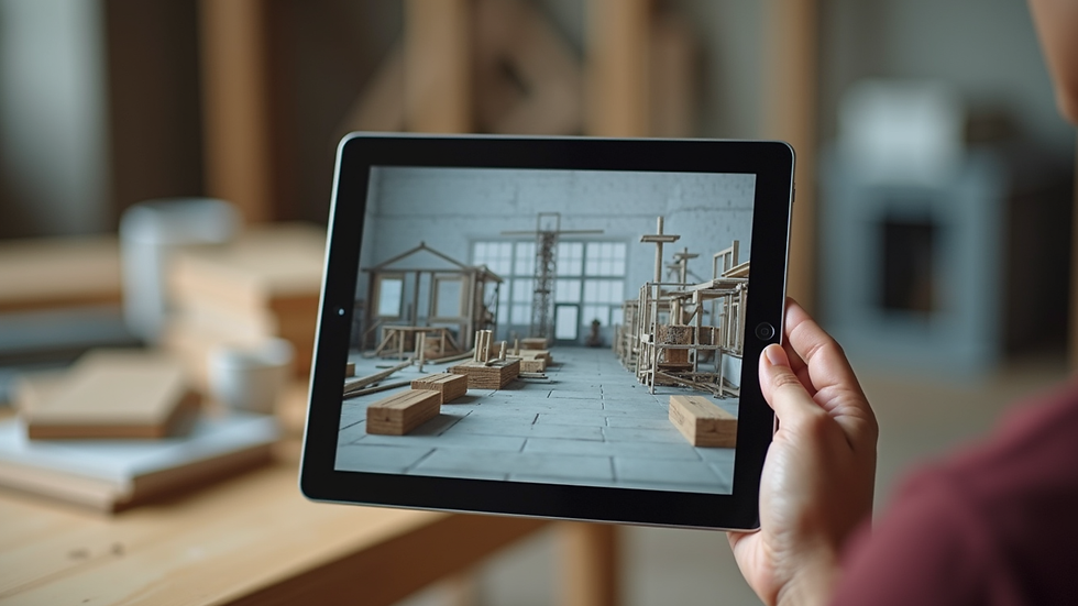 Close-up view of a tablet displaying an online course about building materials