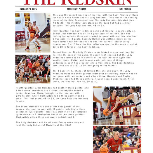 The Redskin - 15th Edition - January 28, 2025
