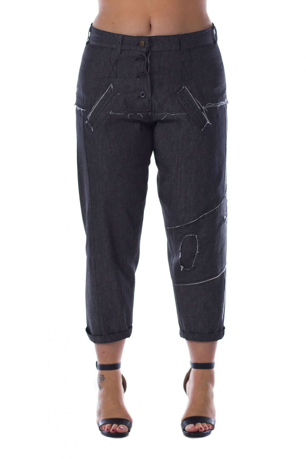 Miniatura: Jeans con patchwork