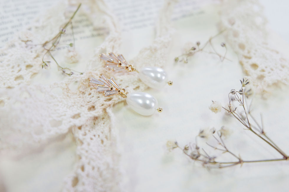 Thumbnail: Teardrop Pearl Earrings