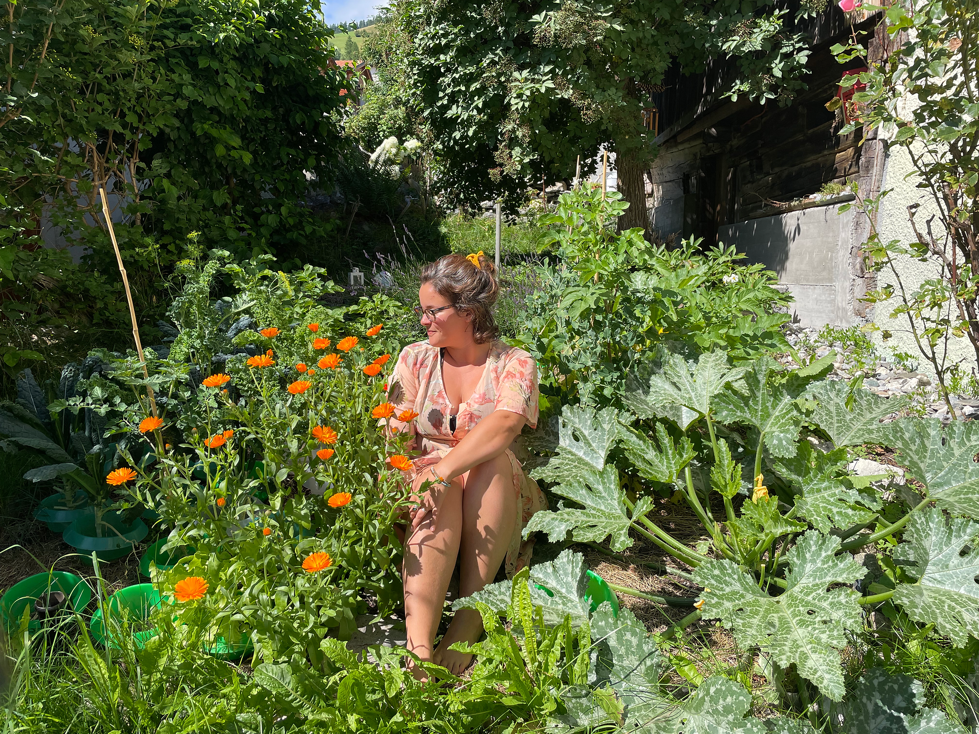 Silvana Candreia im Garten