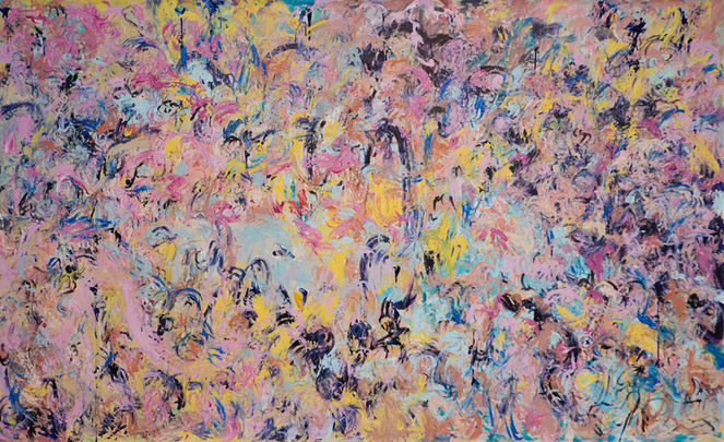 Large statement abstract painting artwork by Perth artist Scott Price art