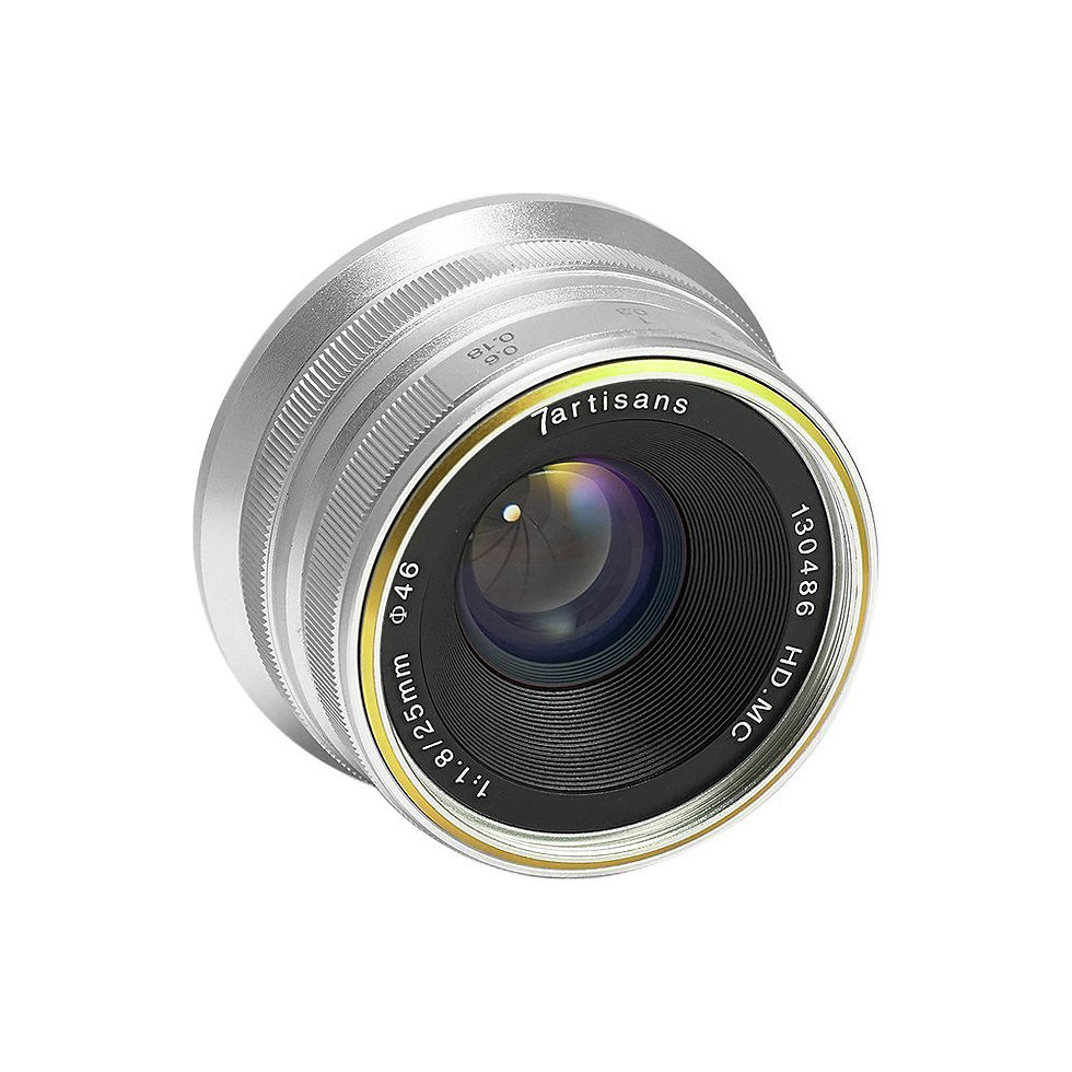 縮圖：7 Artisans 7工匠25mm F1.8 無反光角鏡頭