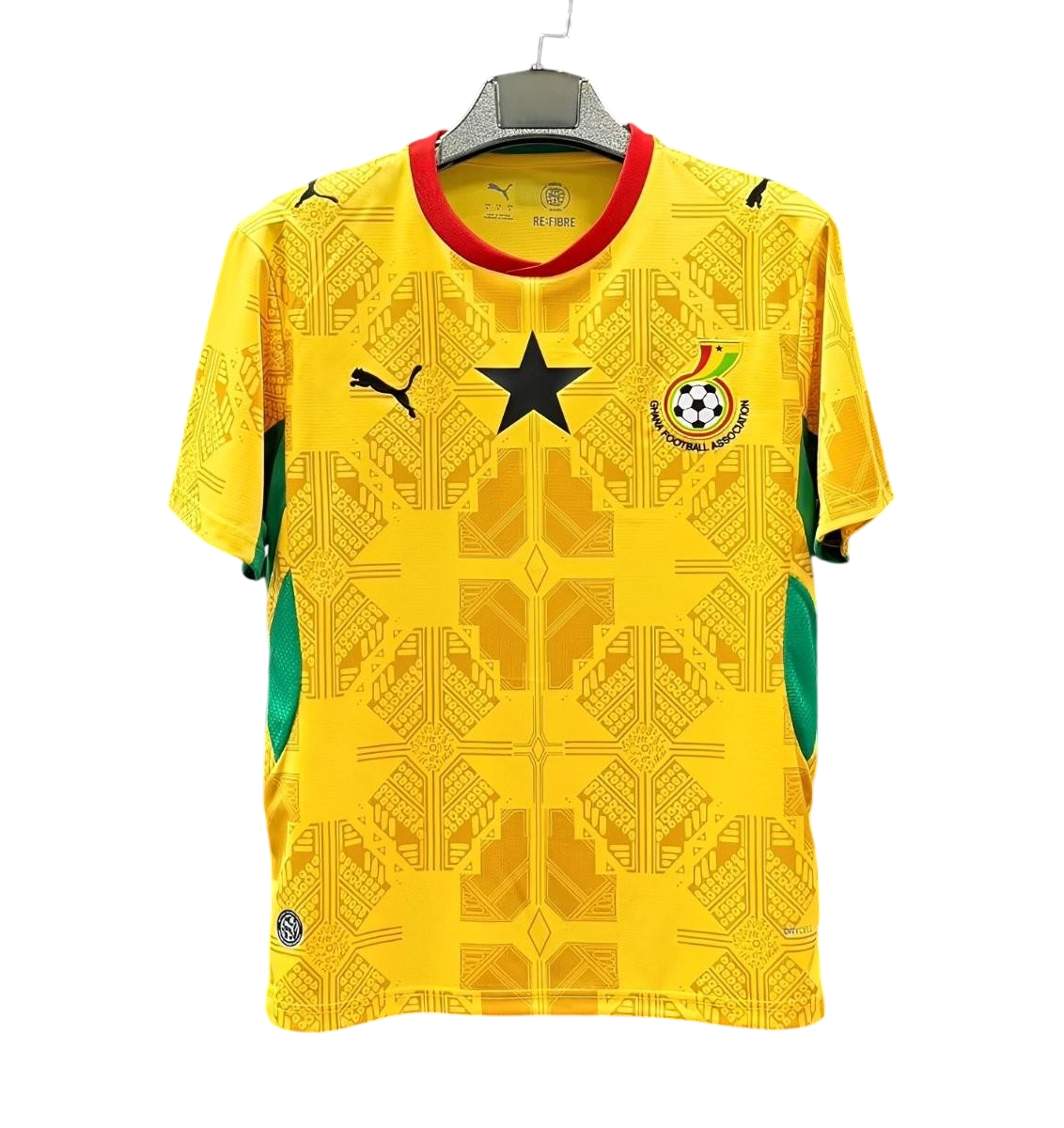 Camisa da Gana 2026/27 II Modelo Torcedor Amarela