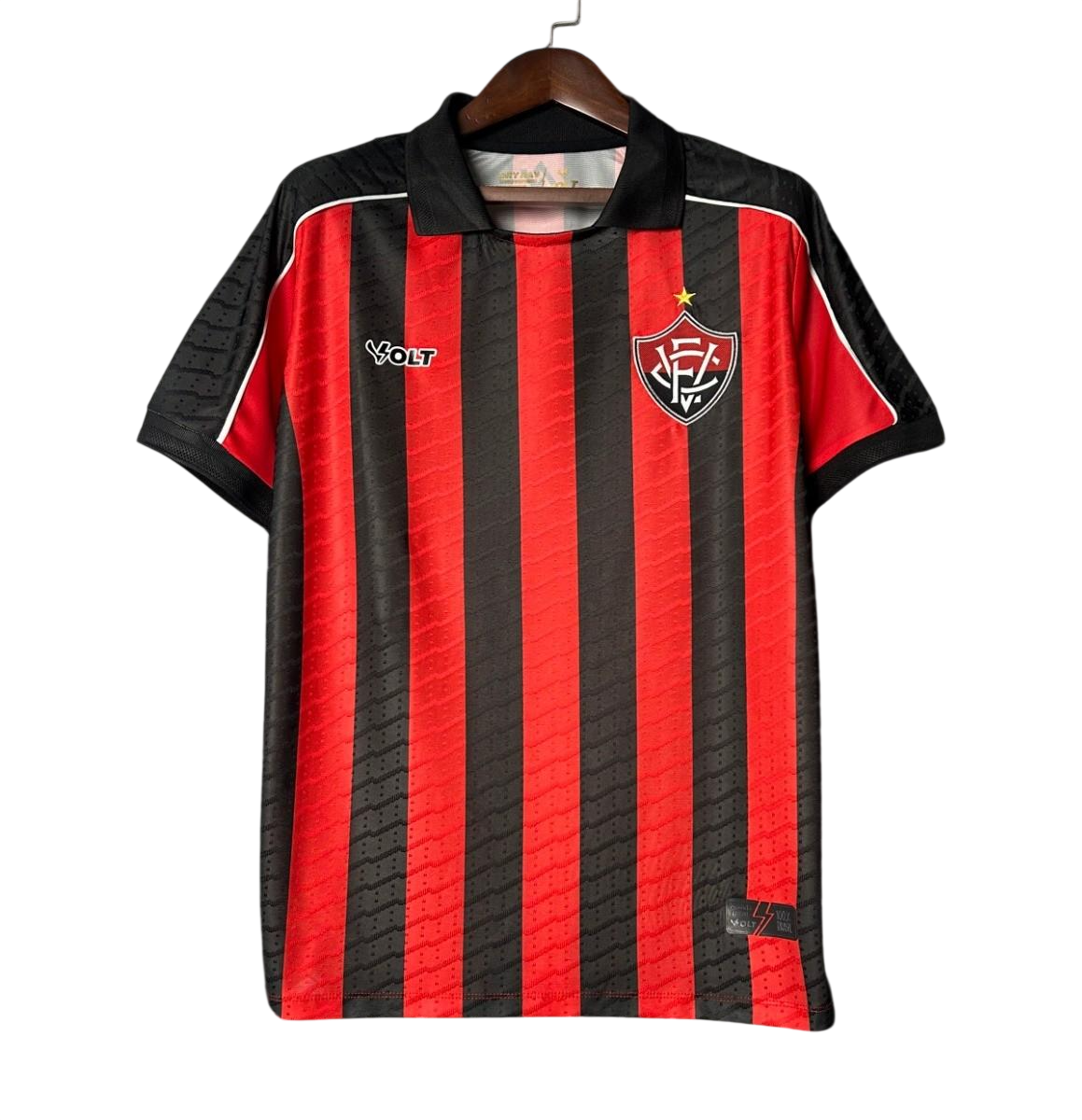 Camisa do Vitória 2025/26 I Modelo Torcedor Vermelha e Preta