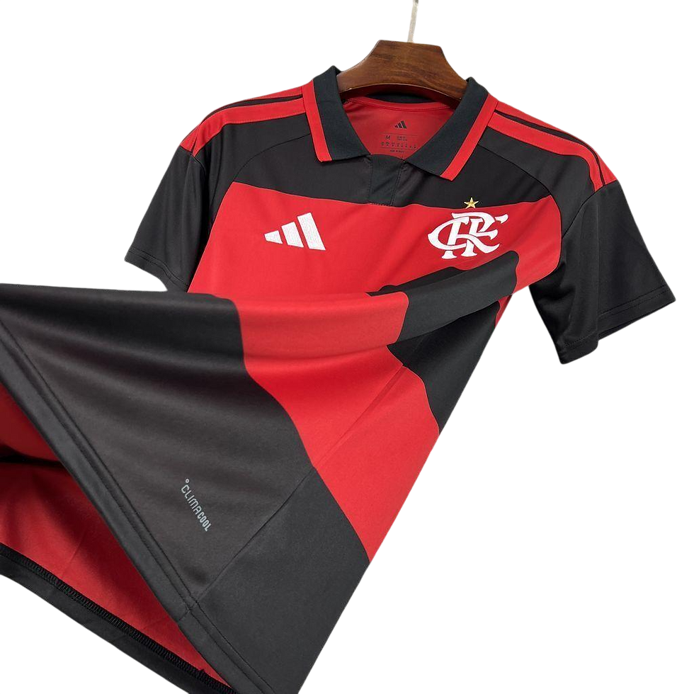 Miniatura: Camisa do Flamengo 2026/27 I Modelo Torcedor Vermelha e Preta
