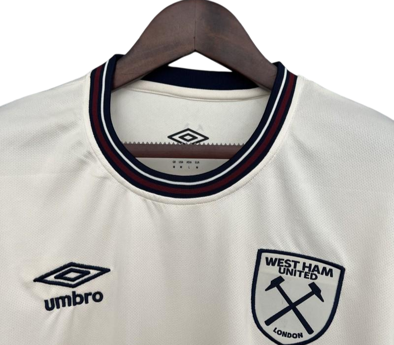 Miniatura: Camisa do West Ham 2025/26 II Modelo Torcedor c/Patrocínio Branca