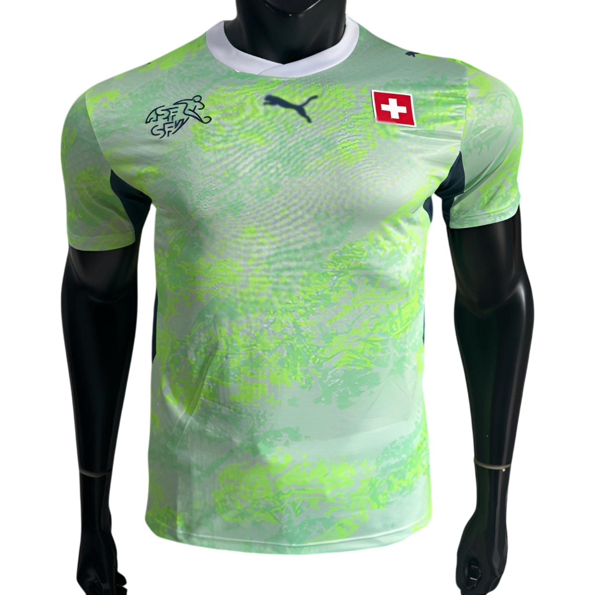 Camisa da Suíça 2026/27 II Modelo Jogador Verde Clara