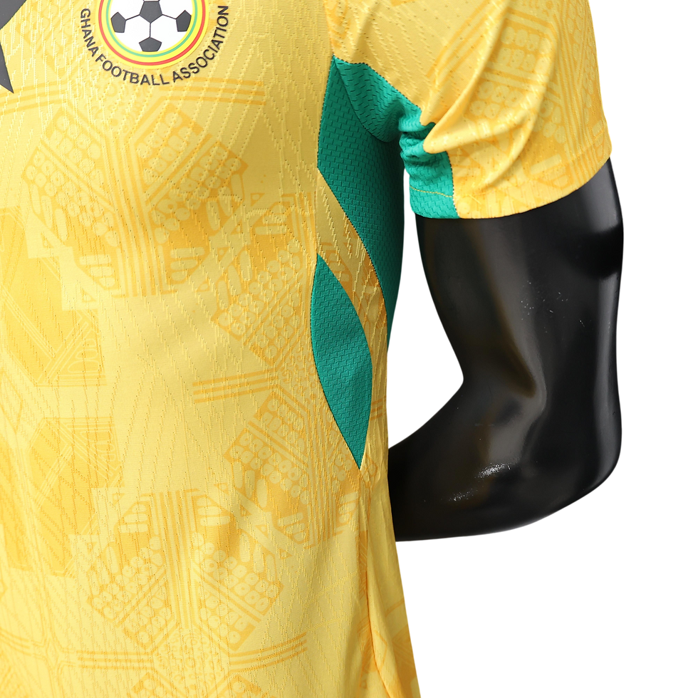 Miniatura: Camisa da Gana 2026/27 II Modelo Jogador Amarela