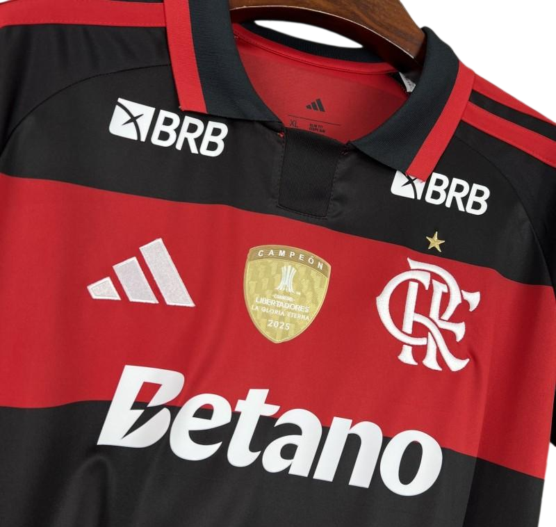 Miniatura: Camisa do Flamengo 2026/27 I Modelo Torcedor c/Patrocínio Vermelha e Preta