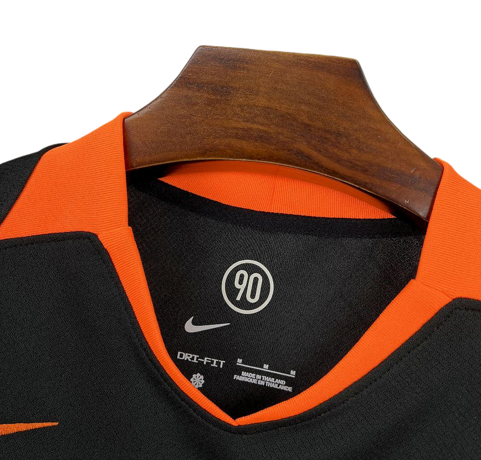 Miniatura: Camisa do Corinthians 2025/26 III Modelo Torcedor Preta e Laranja