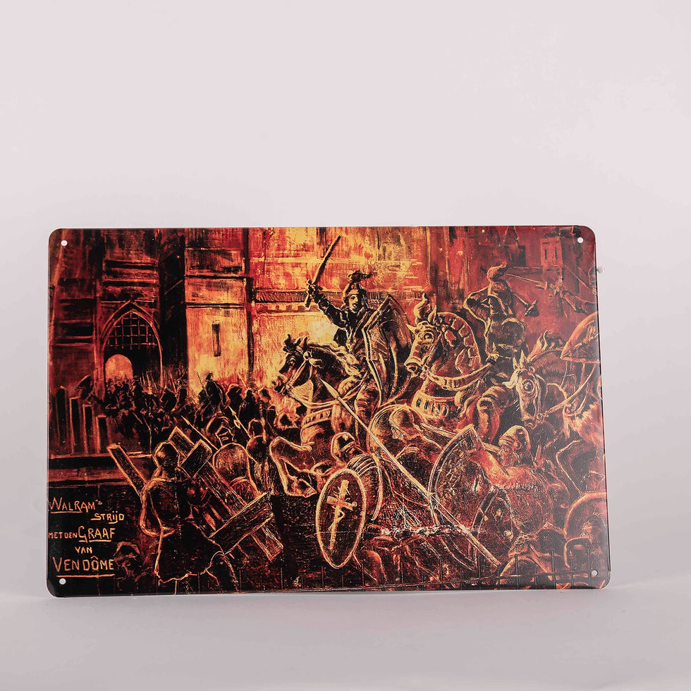 Thumbnail: Metaalplaat 21 x 30 cm Valkenburg