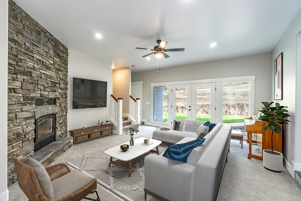 Cozy Sunken Living Room