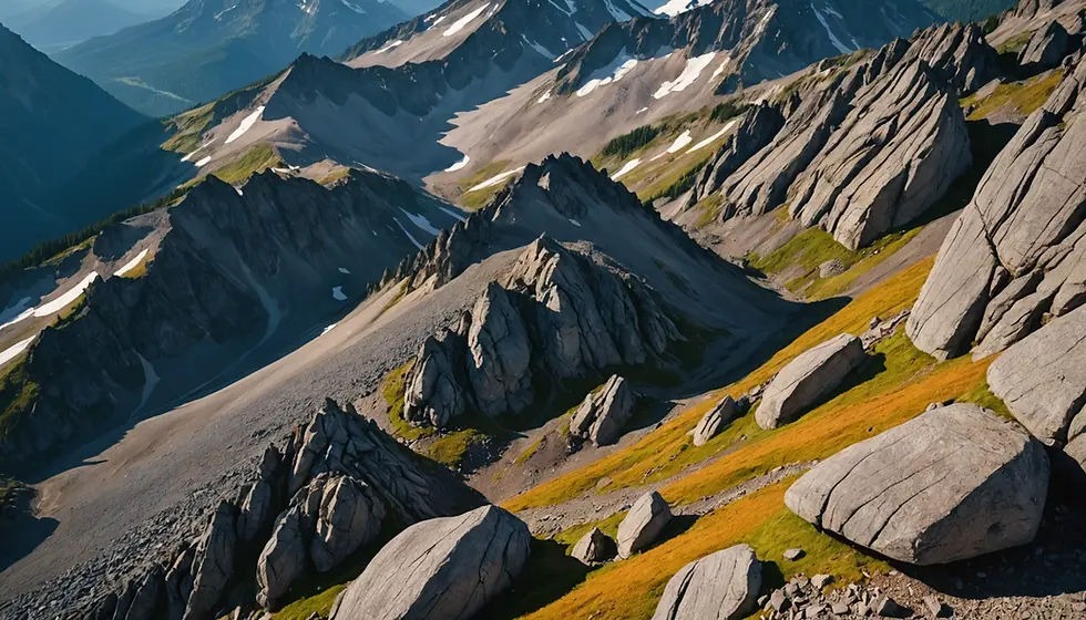 Eye-level view of Mount Rainier showcasing its majestic peak