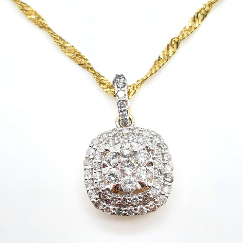 14k Pendant with 0.80cttw Iceman Nick