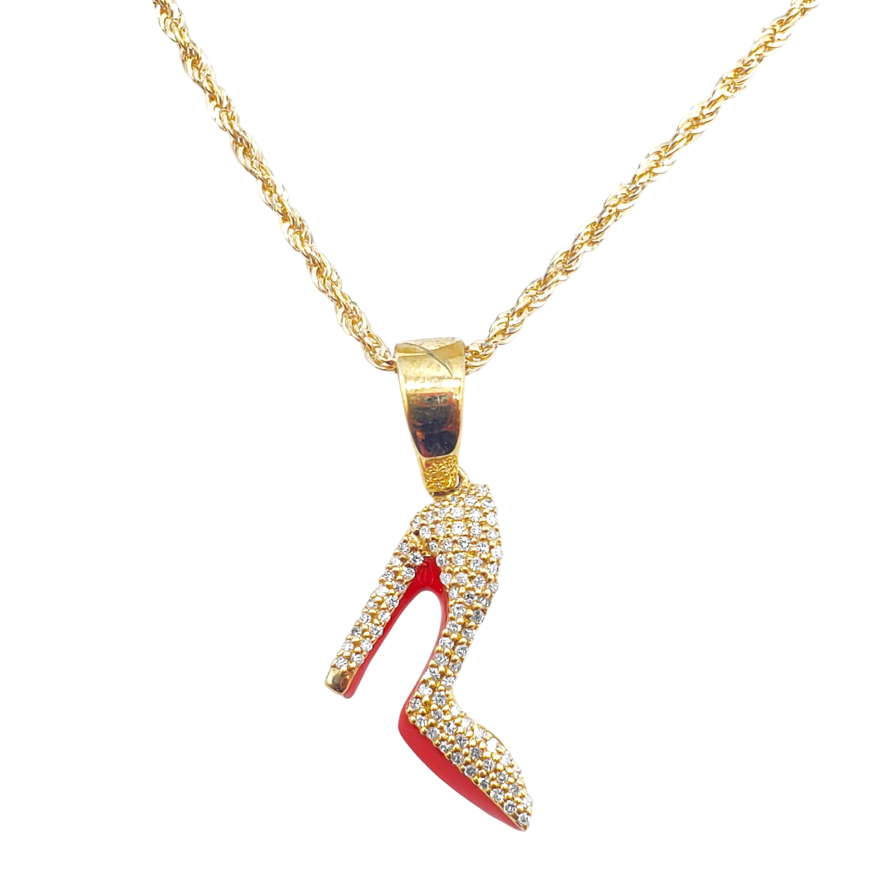 10KT Red Bottoms Pendant with 0.23ctw Diamonds