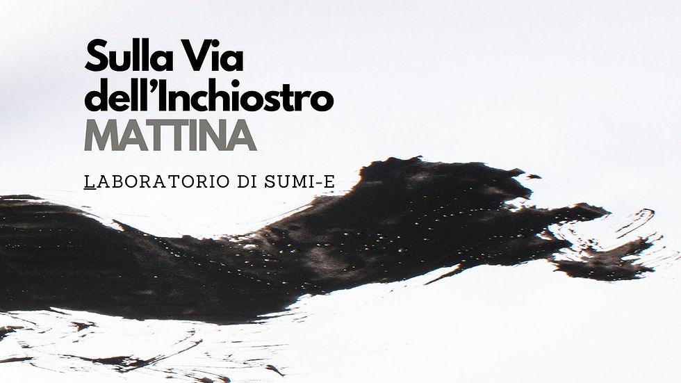 28 MAGGIO Sulla Via dell'Inchiostro – mattina