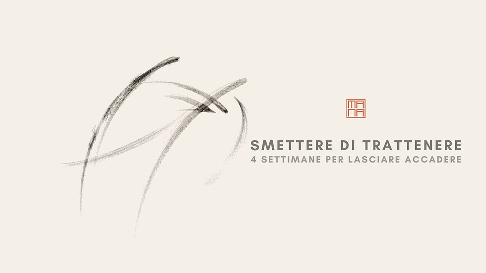 Smettere di trattenere