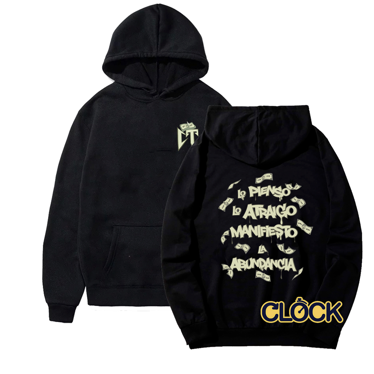 sudadera con gorro Lo pienso lo Atraigo unisex