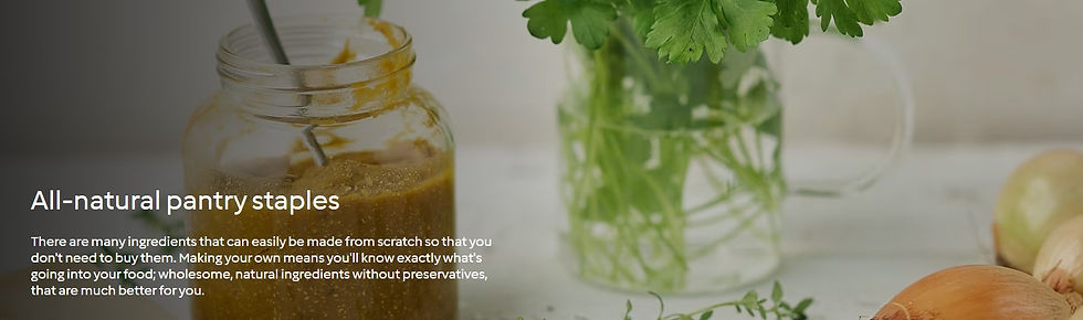 All-natural pantry staples