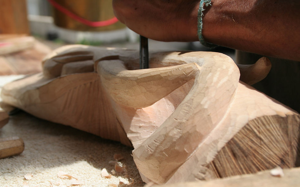 sculpture bois en création