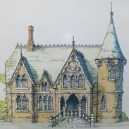 Early Haunted House Concept board