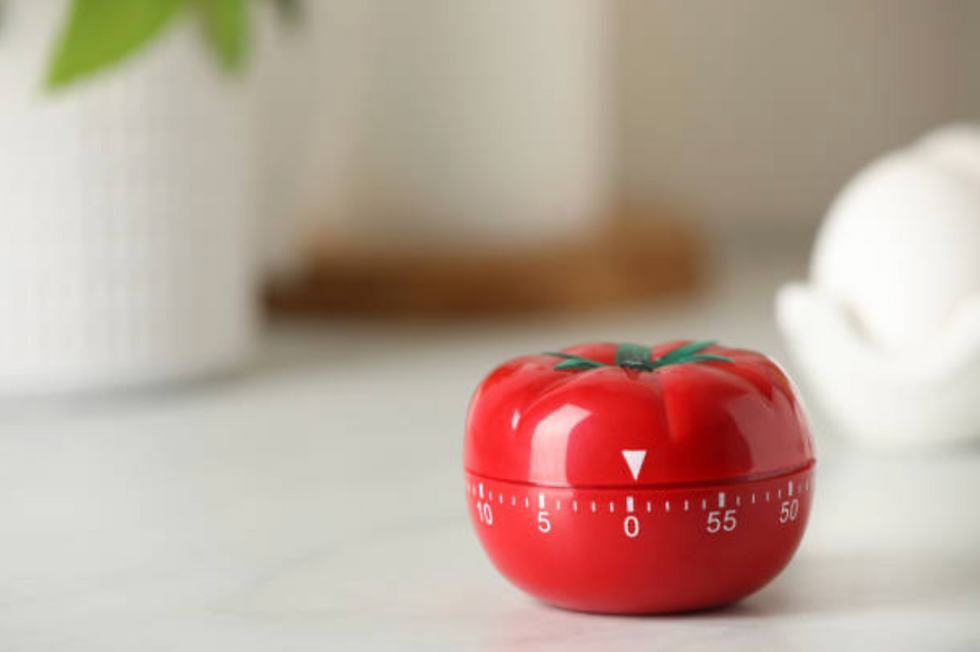 cronómetro con forma de tomate