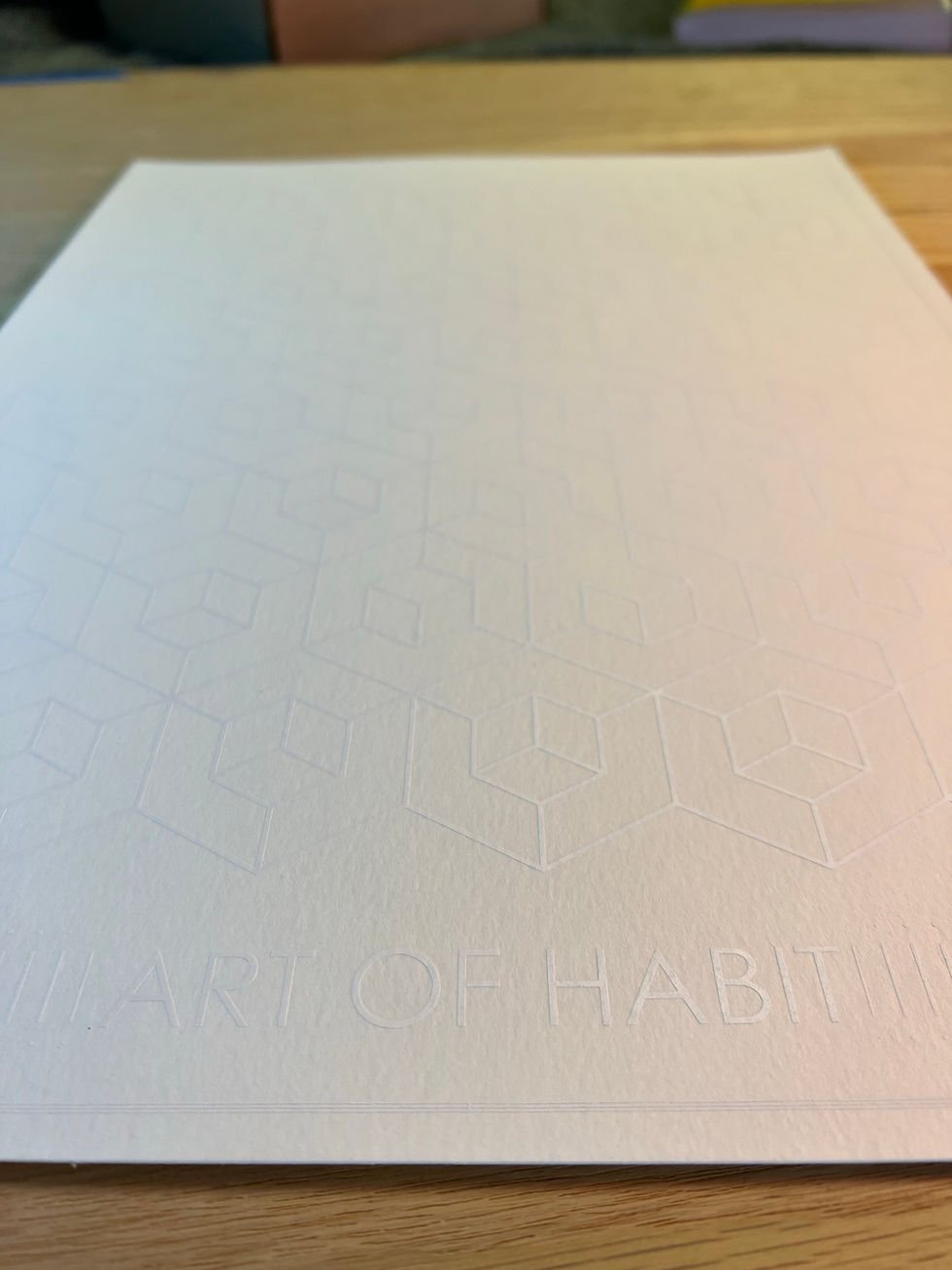 Thumbnail: Art of Habit  - HEX | white on paper