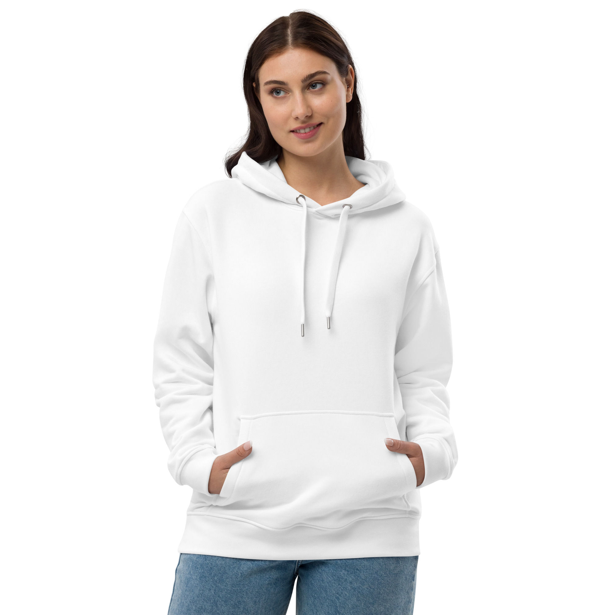 I Am: White Letter Hoodie