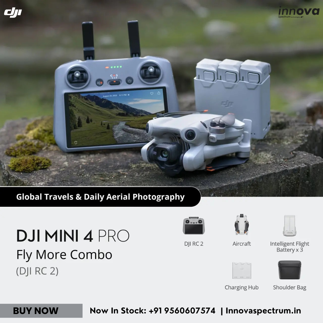 DJI Mini 4 Pro Fly More Combo (DJI RC 2) 34 mins