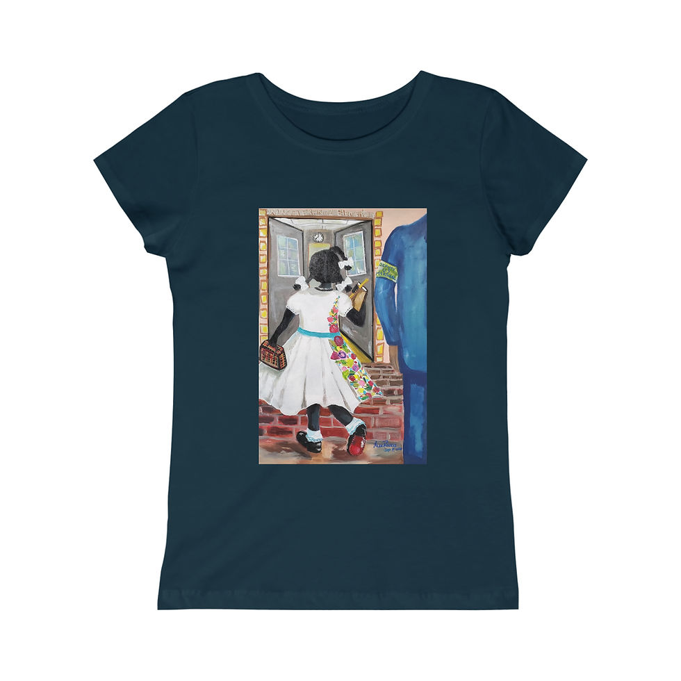 Thumbnail: Ruby's 1st School Day Girls Princess Tee