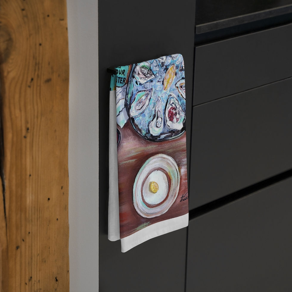 Thumbnail: The World Is Your Oyster- Tea Towel
