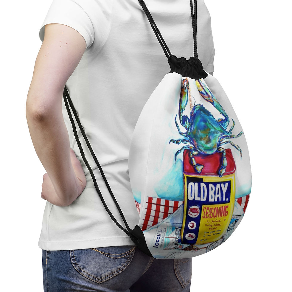 Thumbnail: Crab Drawstring Bag