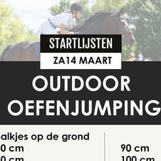 Outdoor Oefenjumping - za. 14 maart - Startlijsten