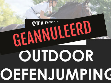Outdoor Oefenjumping - za. 14 maart - GEANNULEERD