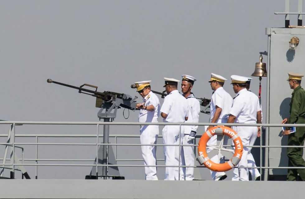 Junta-controlled media touts medical aid provided by Myanmar Navy vessels