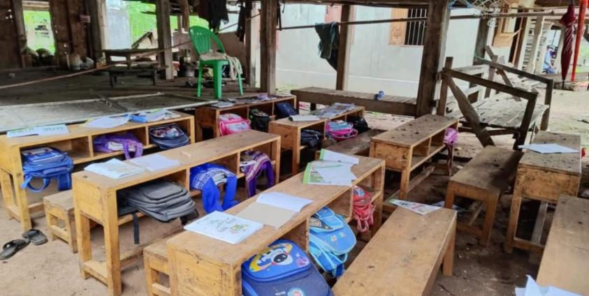 Myanmar Junta Destroyed 34 Schools in Karen Territory Over Two Years, KNU Says