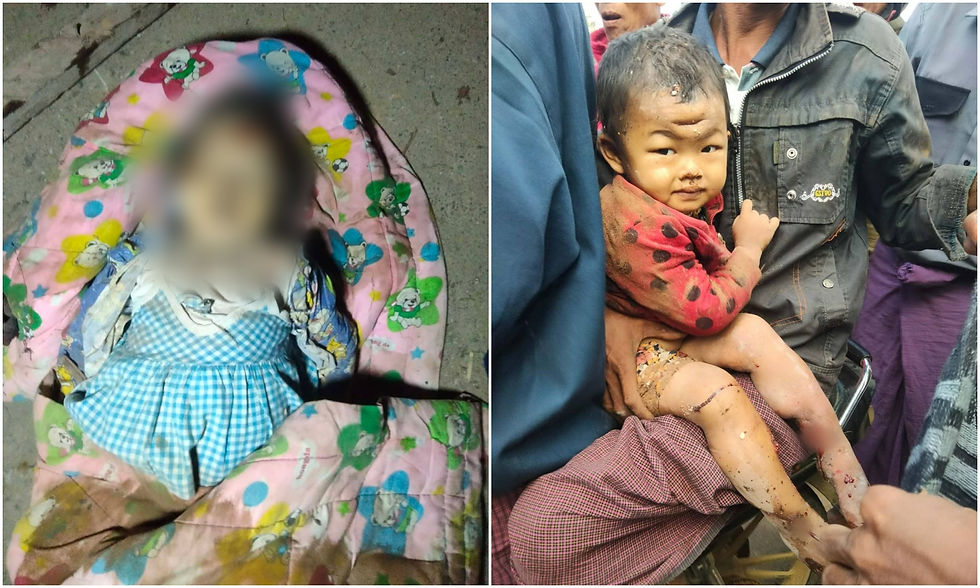 Children among nine killed in junta airstrikes on Rakhine resort town